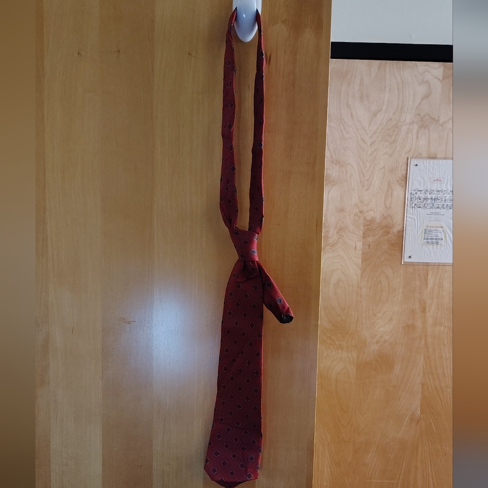 Briar Red Silk Tie